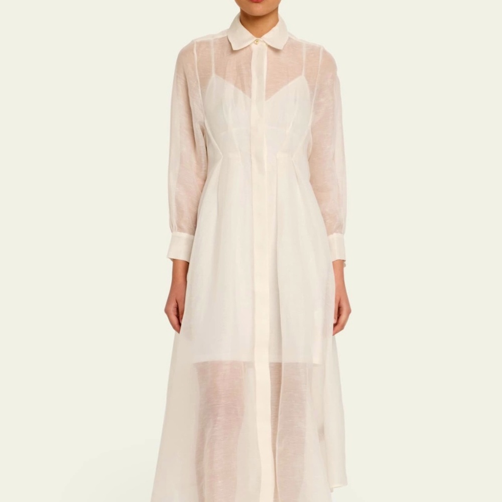 Zimmerman illuminate Draped shirtdress